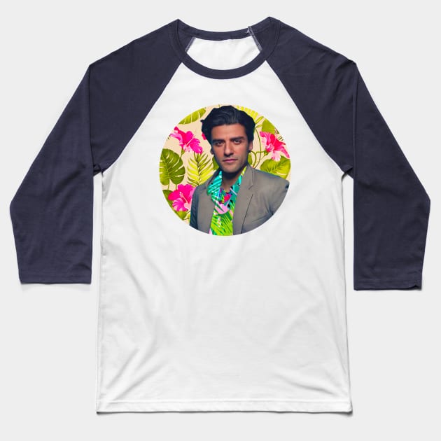 Oscar Isaac Baseball T-Shirt by austyndelugoart